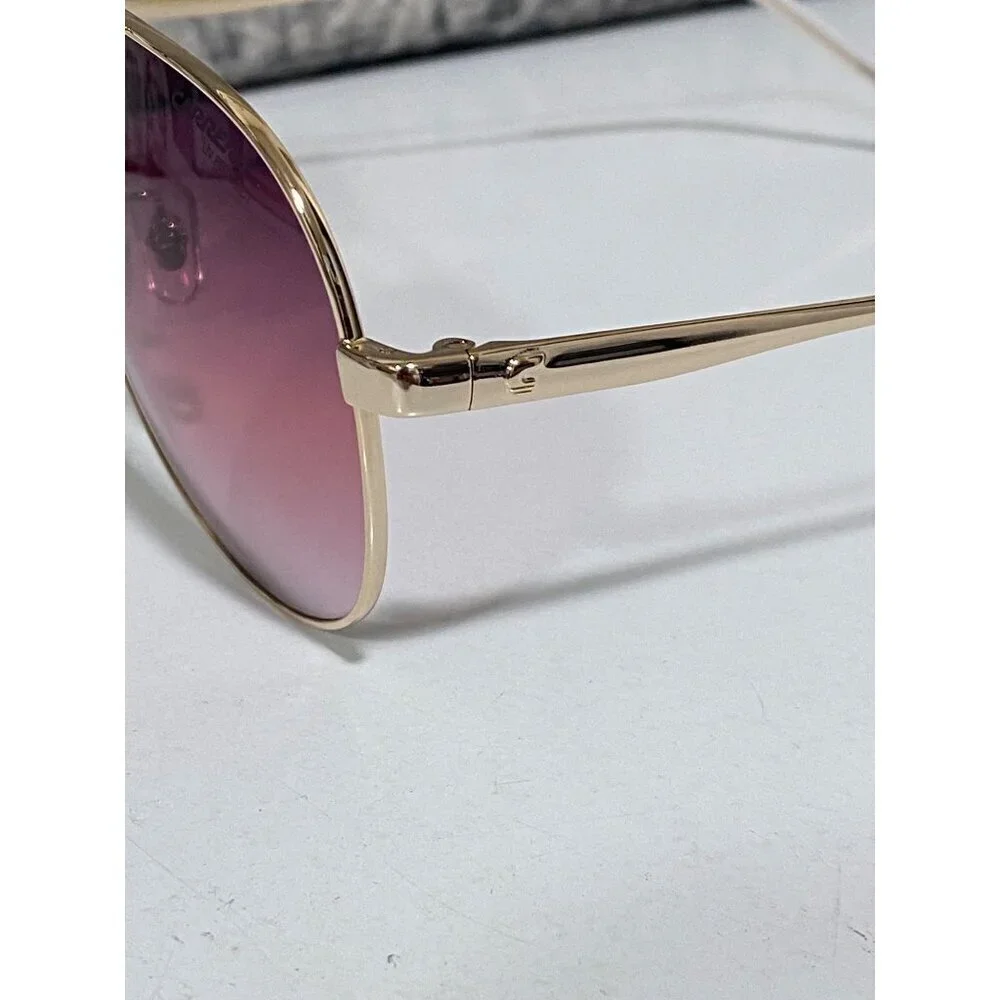 NEW Carrera Gold Aviator Red Gradient Lense Sunglasses